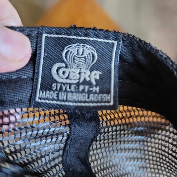 Distressed embroidered baseball hat with ponytail / Messy bun opening in back - Picture 5 of 5